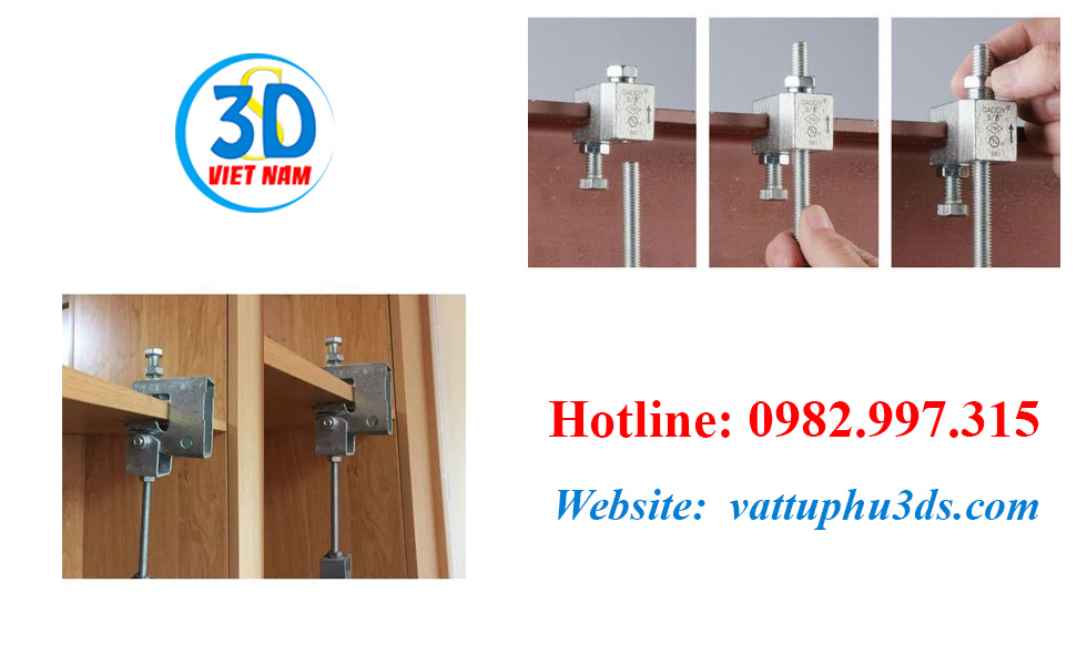 Kẹp xà gồ treo ty ren 3DS
